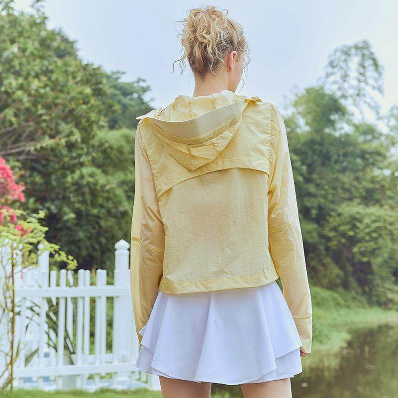 skin cardigan breathable sun hooded protection mesh jacket