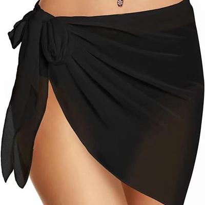 sarongs women chiffon coverups beach sheer swimsuit skirt