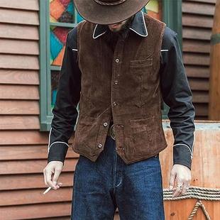 Vest Retro Business Mens neck Casual Slim Dress