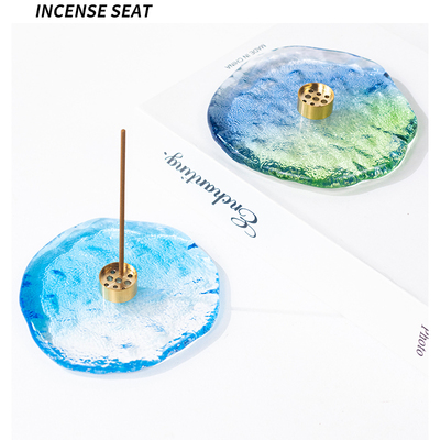 融冰琉璃线香香插底座