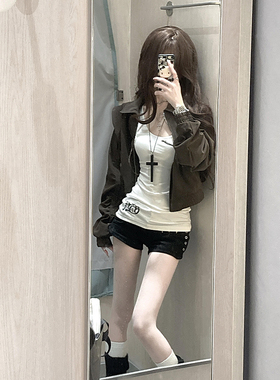 白色内搭修身长款打底吊带背心女夏季外穿无袖性感甜辣妹叠穿上衣