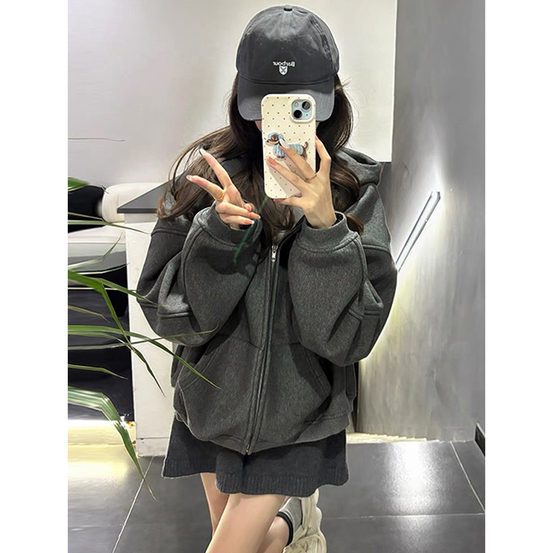 卫衣外套女2024新款爆款秋冬开衫