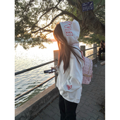 国潮牌火焰字母刺绣连帽卫衣女秋冬加绒加厚2025新款 美式 复古外套