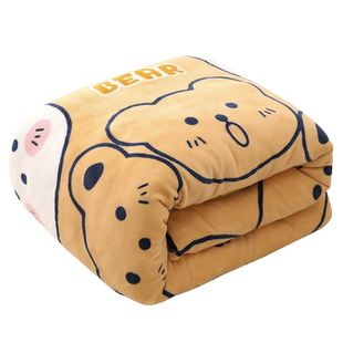 婴儿被子冬季儿童冬被幼儿园专用豆豆被新生宝宝小棉被牛奶绒加厚