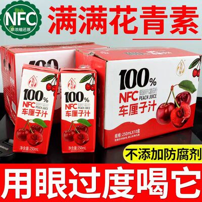 无糖饮料100%NFC车厘子汁无添加0糖0脂0香精果汁饮料整箱特价批发