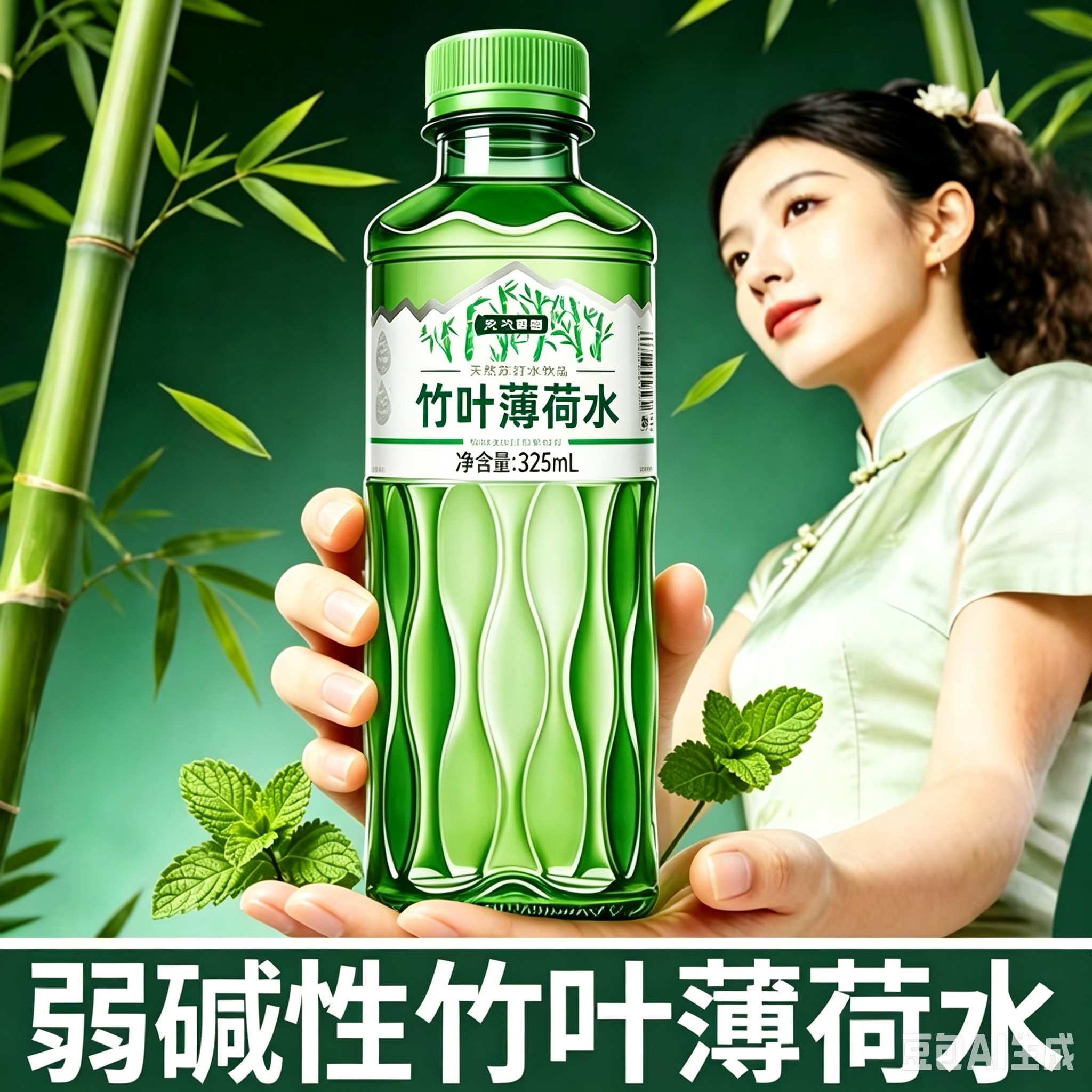 官方正品竹叶薄荷水饮料夏日解暑苏打水竹叶饮品清凉解渴整箱批发