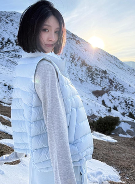 羽绒马甲外套女立领短款冬季保暖