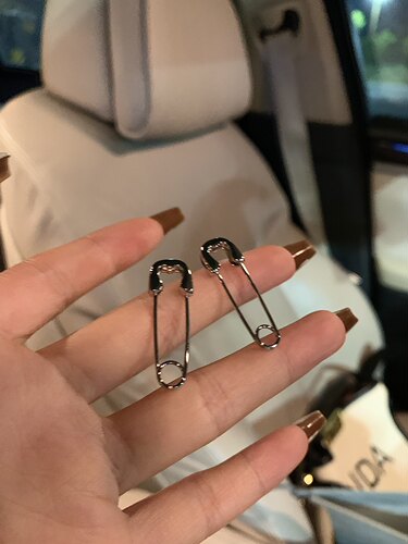 别针耳钉女小众设计感耳饰女