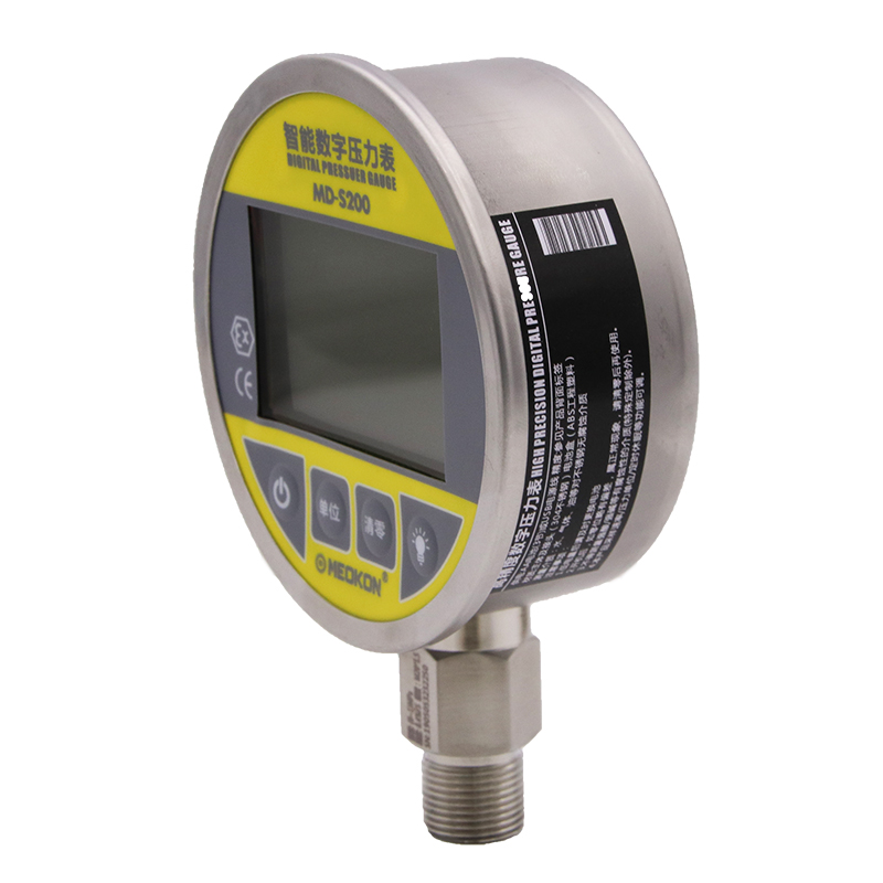 上海铭控数显压力表高精度数字电子水压液压负压真空气压MD-S200