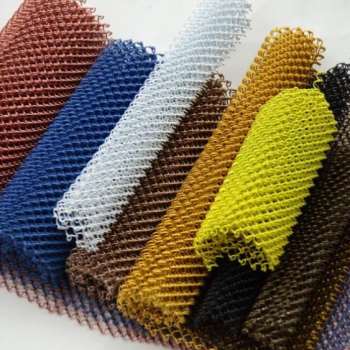 厂销金属装饰网客厅帘幕酒店垂帘螺旋网隔断吊顶编织网不锈钢屏品