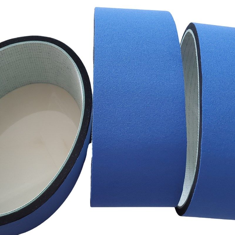 不干胶贴标机海绵皮带 蓝布海绵输送带传送带 压标卷标海绵带进口