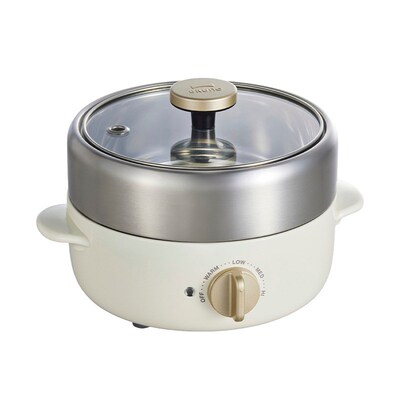 多功能煎煮料理锅易收纳折叠一人食多电煮锅电热蒸锅BOE115