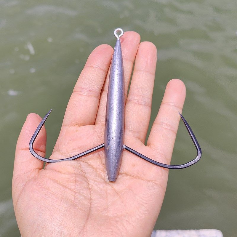 蝴蝶钩带铅坠88克锚鱼钩带铅刀锋锚鱼钩弯曲三锚钩两腿钩两叉鱼钩,办公设备/耗材/相关服务,办公线材,淘宝优惠券,粉丝福利购,淘宝优惠卷