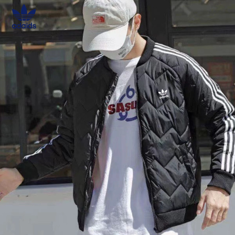 奥莱潮牌运动棉衣男女棒球服加厚保暖时尚羽绒外套情侣休闲户外