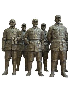 铸铜人物雕塑户外园林广场校园展馆民俗摆件玻璃钢仿铜人物雕塑