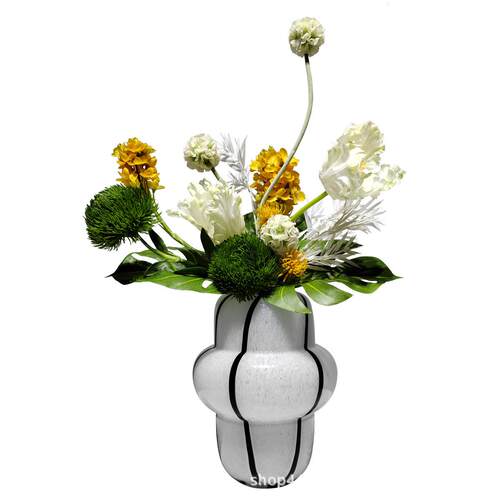 现代仿真花轻奢家居软装餐桌客厅假花摆设桌面装饰绿植插花艺摆件