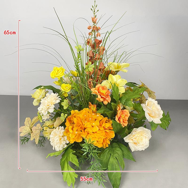 网红店布置莫奈花园风仿真假花成品婚礼布置摄影道具派对装饰造景