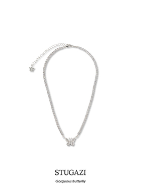 【朱志鑫同款】STUGAZI Gorgeous Butterfly 4MM镶锆石链蝴蝶项链