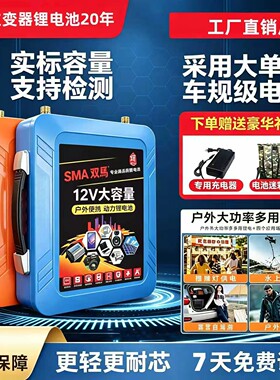 12V锂电池大容量大功率户外蓄电池三元锂电100A120A200A安电瓶