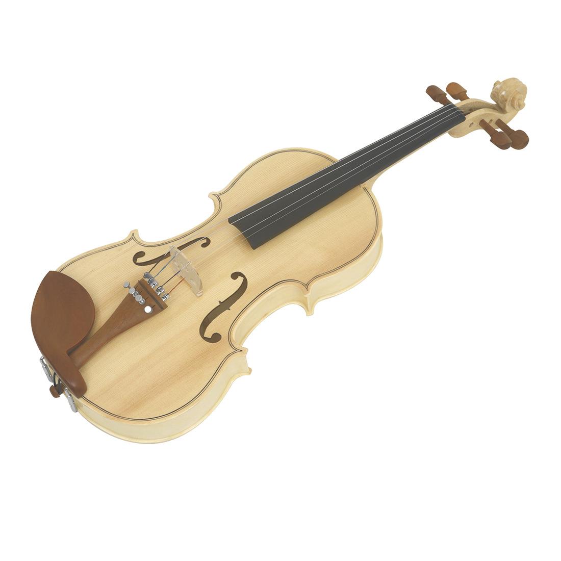 手工小提琴实木小提琴初学者练习violin成人儿童考级虎纹提琴4/4