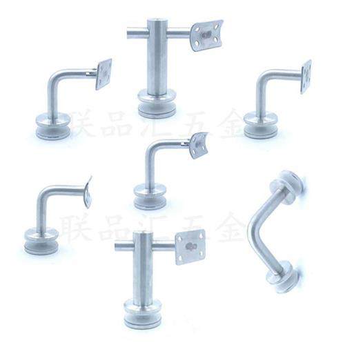 304不锈钢玻璃夹楼梯扶手支撑托架连接件走廊护栏栏杆固定夹配件