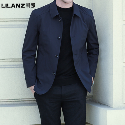 利郎男士2025秋商务翻领夹克外套