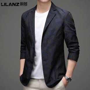 单排扣时尚 利郎男装 高级感西服外套男 修身 2026春秋季 休闲西装 男士
