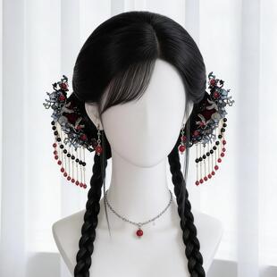 「荻花瑟瑟」复古异域大祭司花朵流苏发簪重工古风汉服盘发钗子女