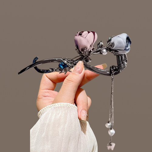 吾爱级感盘发抓夹青蛙扣发夹