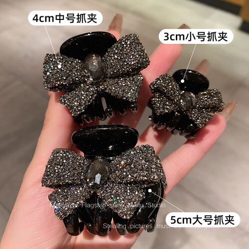 气质简约头饰后脑勺蝴蝶结百搭