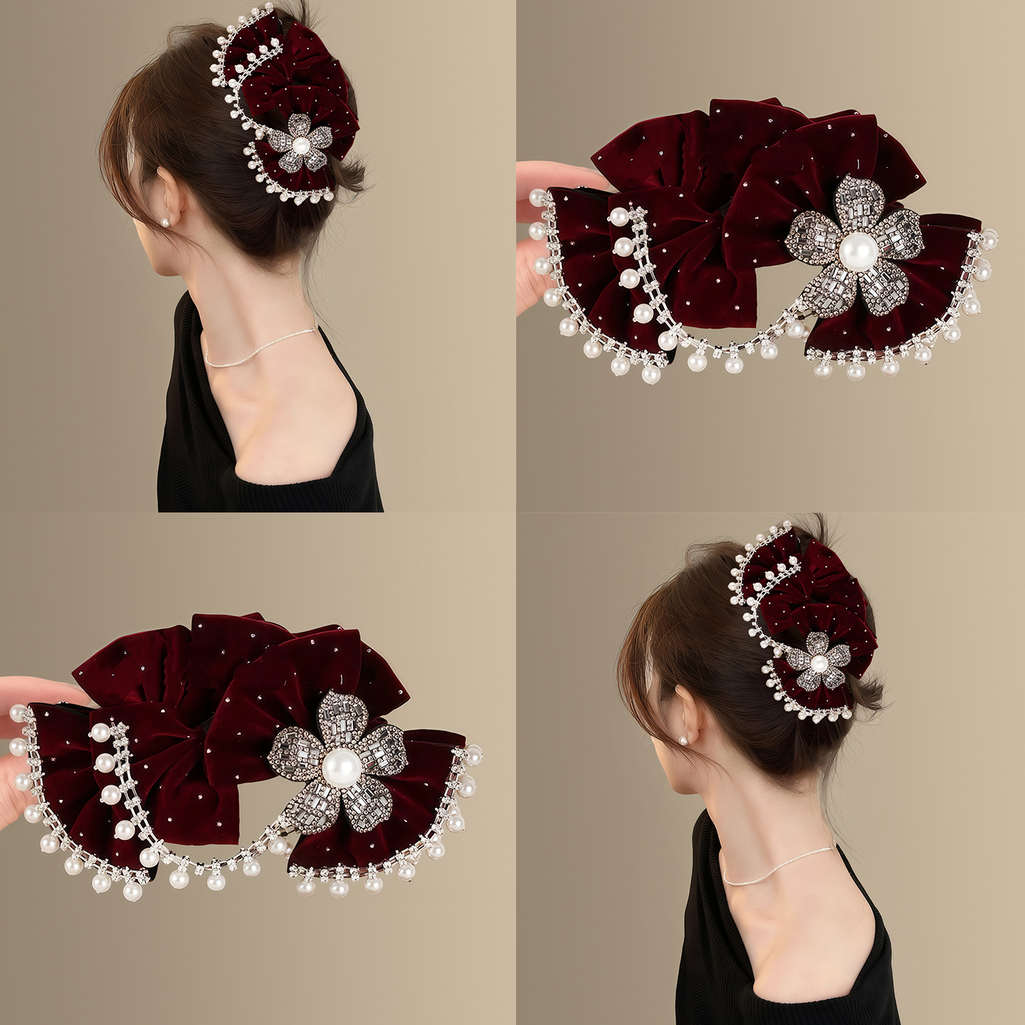 《夜宴绮梦》复古花朵裙摆抓夹