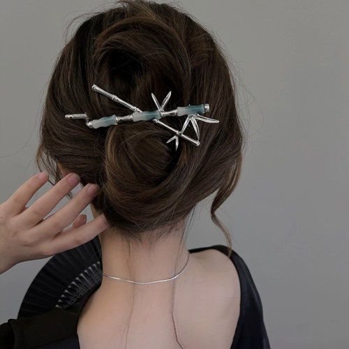 小众高级感竹节后脑勺抓夹头饰女