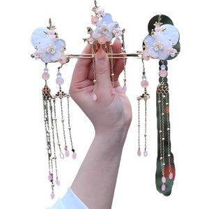 汉服头饰古风发饰仙气蜻蜓发夹流苏全套配饰步摇发簪子古装饰品女