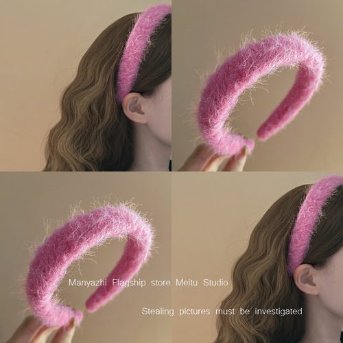 颅顶旅行发卡显白的树莓粉冬天