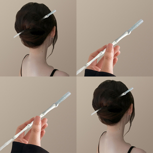玉竹！古风竹子发簪！高级感新中式竹子发钗簪子盘发玉簪清冷感女
