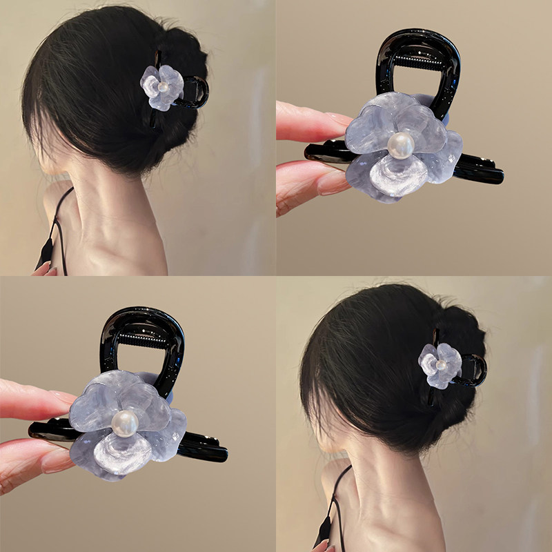 迷霧藍！珍珠山茶花抓夾