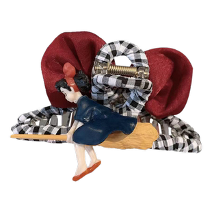 飞行日记!可爱卡通女巫抓夹!女孩后脑勺盘发鲨鱼夹蝴蝶结发夹子