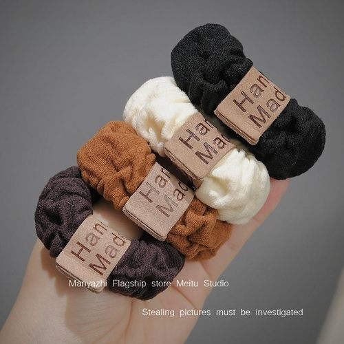 发绳加粗头发圈黑色丸子头皮套