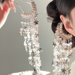 银河絮丨复古珍珠发簪宫廷发钗步摇流苏古风发饰侧边盘发头饰钗子