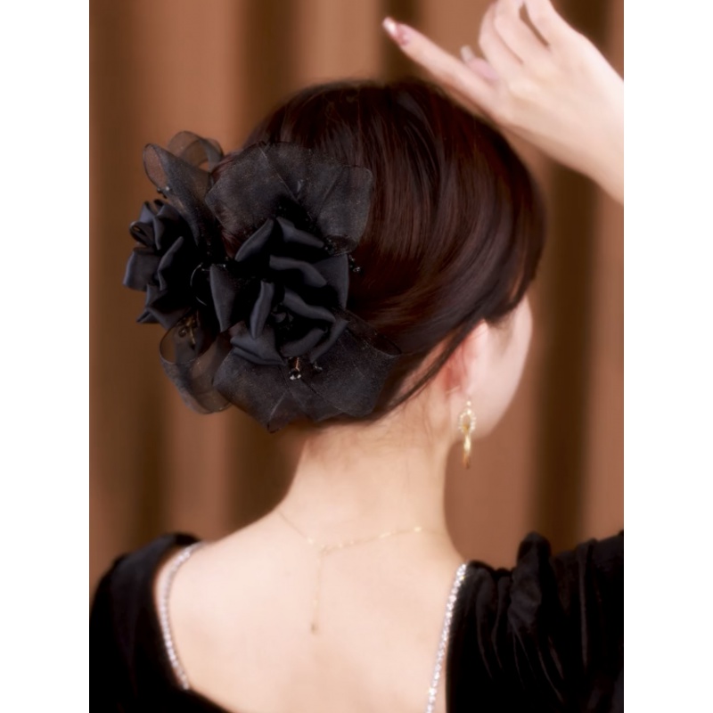 高级感优雅气质发抓鲨鱼发夹