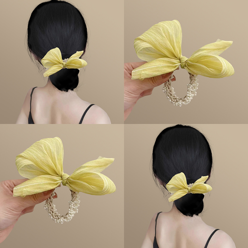 折了芭蕉！高品質蝴蝶結發圈