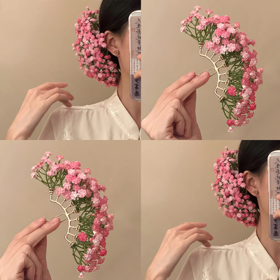 「花雾恋」氛围感满天星花朵发钗