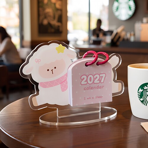 2027年新款亚克力可爱台历摆件