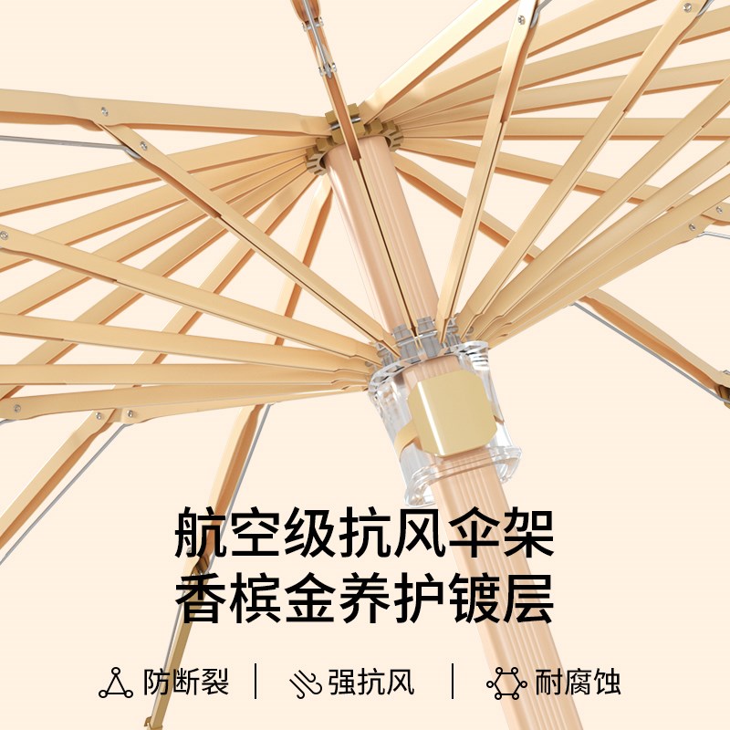 16骨钛银超大雨伞女晴雨两用折叠加固防晒防紫外线遮阳伞加厚抗风