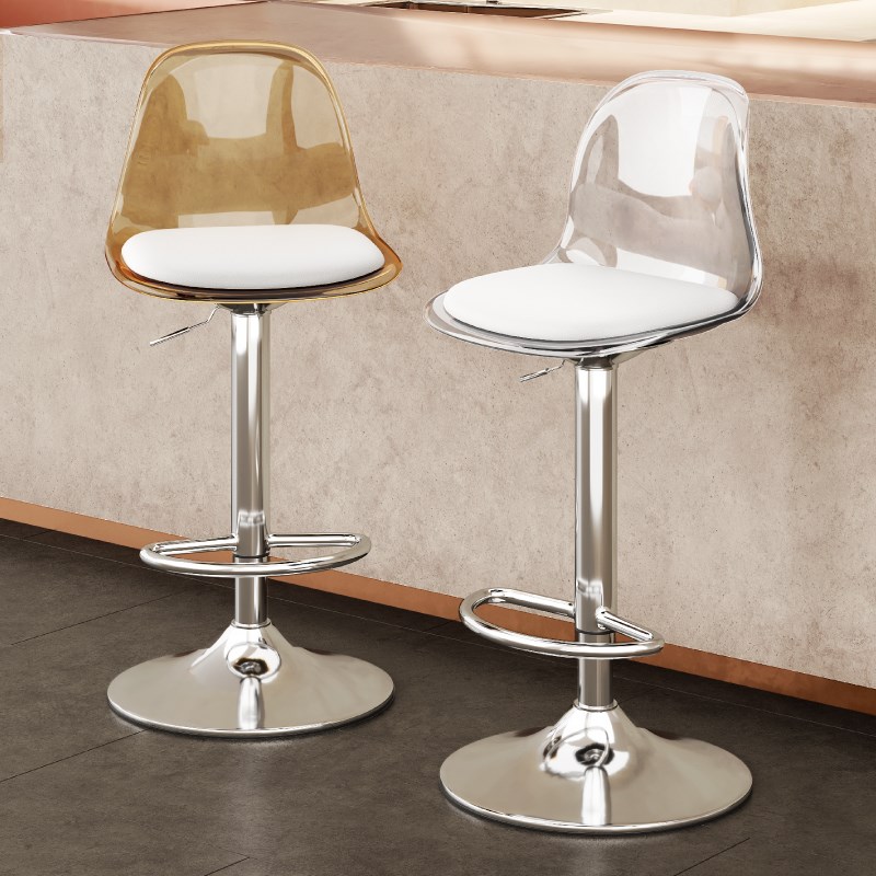 吧台椅升降椅子轻奢高脚凳吧台凳家用酒吧椅收银前台旋转靠背凳子