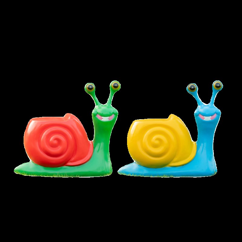 幼儿园卡通动物蜗牛蜜蜂小猪玻璃钢坐凳雕塑户外商场公园摆件装饰