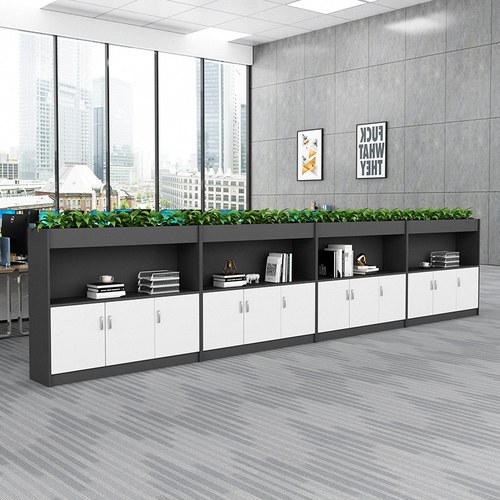 花槽柜屏风隔断矮柜花草柜子办公室隔断柜绿植柜花架置物架隔断墙