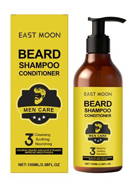 2合1男士胡须洗护液Beard Shampoo胡子洗发水护发素清洁柔顺修复