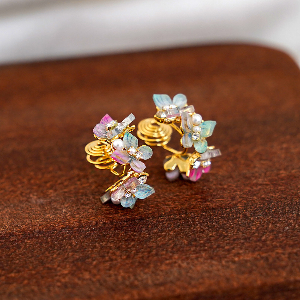 ins风耳夹无耳洞女小众彩色蝴蝶珍珠耳环高级少女感气质耳钉耳饰,饰品/流行首饰/时尚饰品新,耳夹,淘宝优惠券,粉丝福利购,淘宝优惠卷