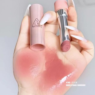 3CE好气色唇膏口红30滋润显白水光釉面镜面玻璃唇不易沾杯掉色女